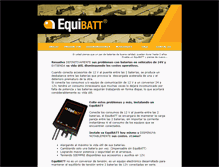 Tablet Screenshot of equibatt.com